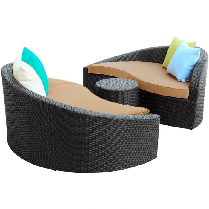 LexMod Twirl Outdoor Wicker